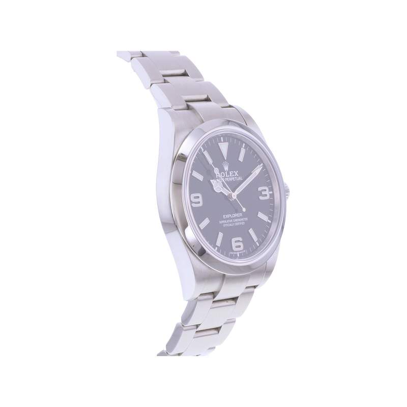Montre d'occasion ROLEX Explorer I 39 homme mouvement automatique certifié (cosc) bracelet acier - vue 2