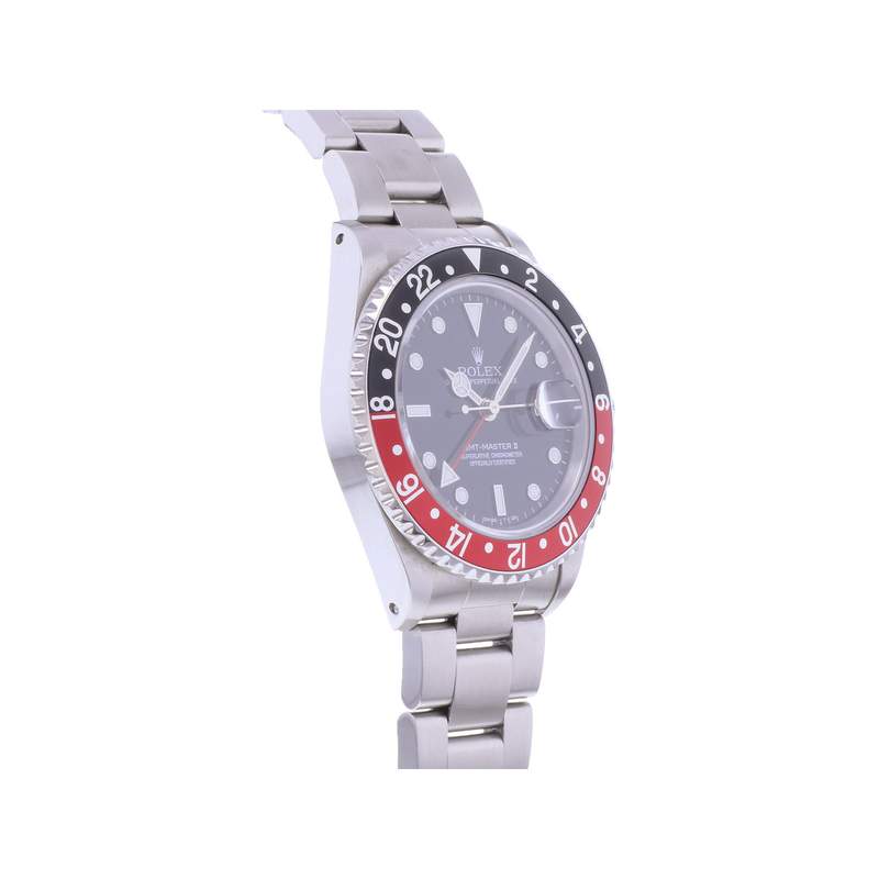 Montre d'occasion ROLEX GMT-Master II homme mouvement automatique certifié (cosc) bracelet acier - vue 2
