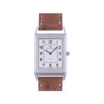 Montre d'occasion JAEGER LECOULTRE Reverso Classique mixte quartz bracelet cuir cresus - vue 1