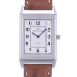 Montre d'occasion JAEGER LECOULTRE Reverso Classique mixte quartz bracelet cuir cresus - vue D1