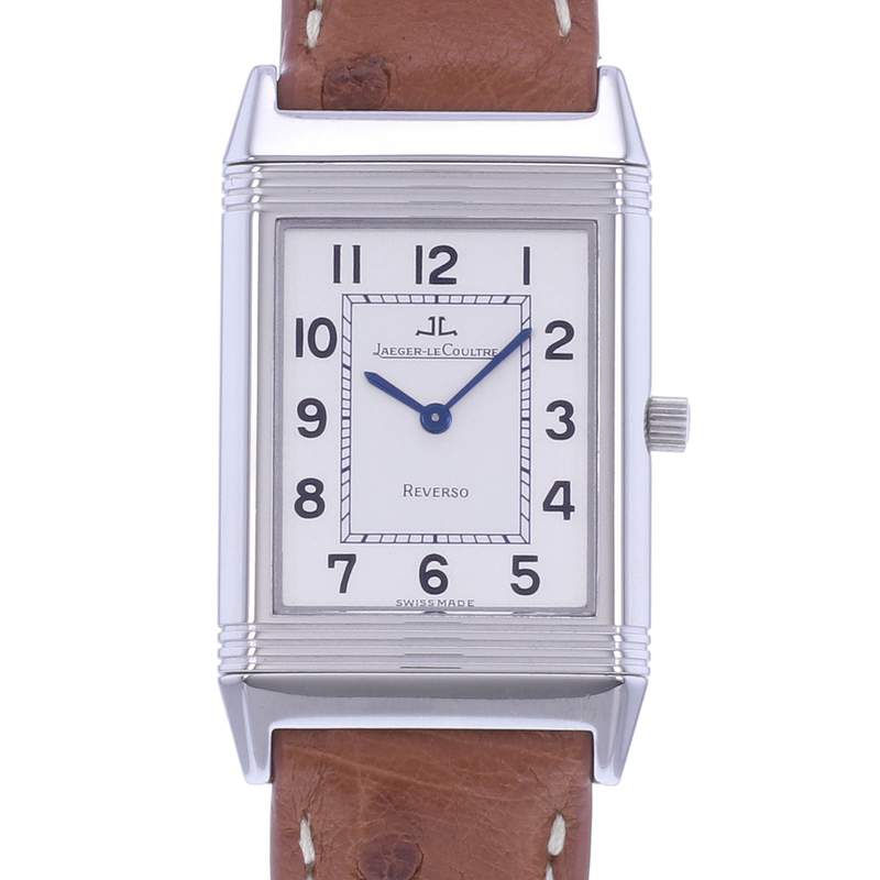 Montre d'occasion JAEGER LECOULTRE Reverso Classique mixte quartz bracelet cuir cresus - vue D1