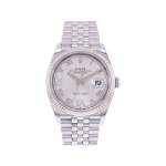 Montre d'occasion ROLEX DateJust 36 mixte mouvement automatique certifié (cosc) bracelet acier - vue 1