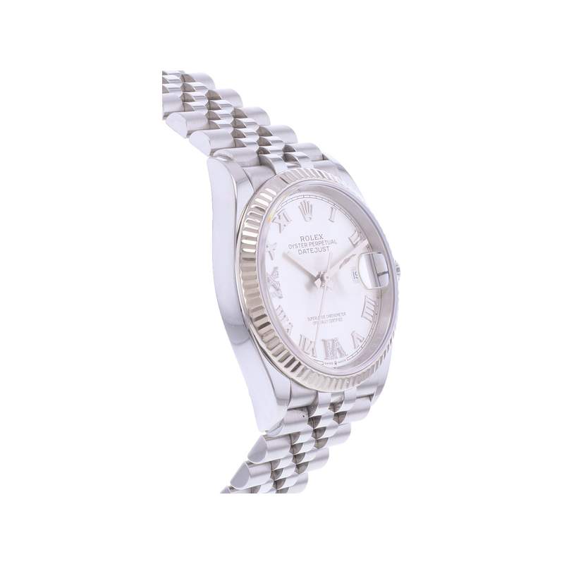 Montre d'occasion ROLEX DateJust 36 mixte mouvement automatique certifié (cosc) bracelet acier - vue 2
