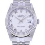 Montre d'occasion ROLEX DateJust 36 homme mouvement automatique certifié (cosc) bracelet acier - vue D1