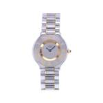 Montre d'occasion CARTIER Must 21 femme quartz bracelet or jaune 750/000 et acier - vue 1