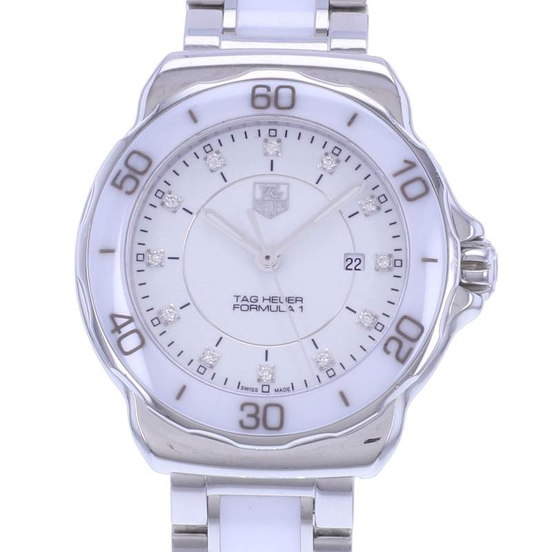 Montre d'occasion TAG HEUER Formula 1 Lady Diamants femme quartz bracelet acier - vue D1