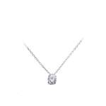 Collier d'occasion CRESUS Collier 4 griffes 0.3 ct femme or blanc 750/1000 or jaune 750/1000 or rose 750/1000 - vue 1
