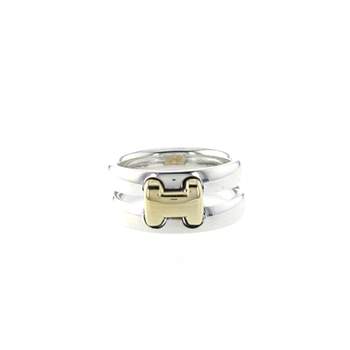 Bague d'occasion HERMES Olympe femme argent 925/1000 or jaune 750/1000