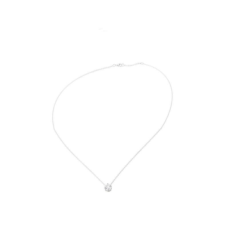 Collier d'occasion CRESUS Solitaire 0.7 ct femme or blanc 750/1000 - vue 2