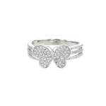 Bague d'occasion KORLOFF Papillon femme or blanc 750/1000 - vue 1