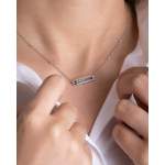 Collier d'occasion MESSIKA Baby move femme or blanc 750/1000 - vue porté 1