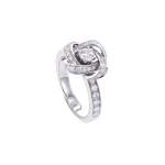 Bague d'occasion BOUCHERON Pivoine femme or blanc 750/1000 - vue 1