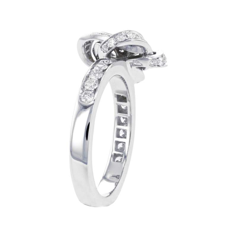 Bague d'occasion BOUCHERON Pivoine femme or blanc 750/1000 - vue 3