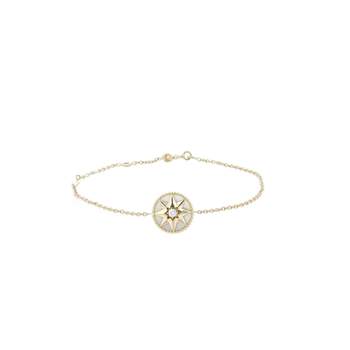 Bracelet d'occasion DIOR Rose des vents femme or jaune 750/1000