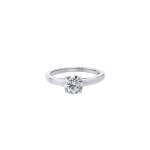 Bague d'occasion BULGARI Solitaire femme platine 950/1000 - vue 1