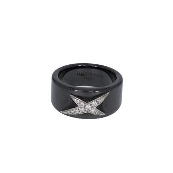 Bague d'occasion MAUBOUSSIN Etoile Du Démon femme céramique or blanc 750/1000