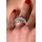 Bague d'occasion HERMES Clarté GM femme argent 925/1000 - vue porté 1