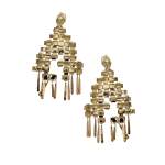 Boucles-oreilles d'occasion AURELIE BIDERMANN Marella plaqué or - vue 1