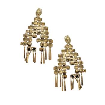 Boucles-oreilles d'occasion AURELIE BIDERMANN Marella plaqué or