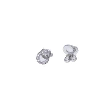 Boucles-oreilles d'occasion DINH VAN Menottes R 7,5 or blanc 750/1000