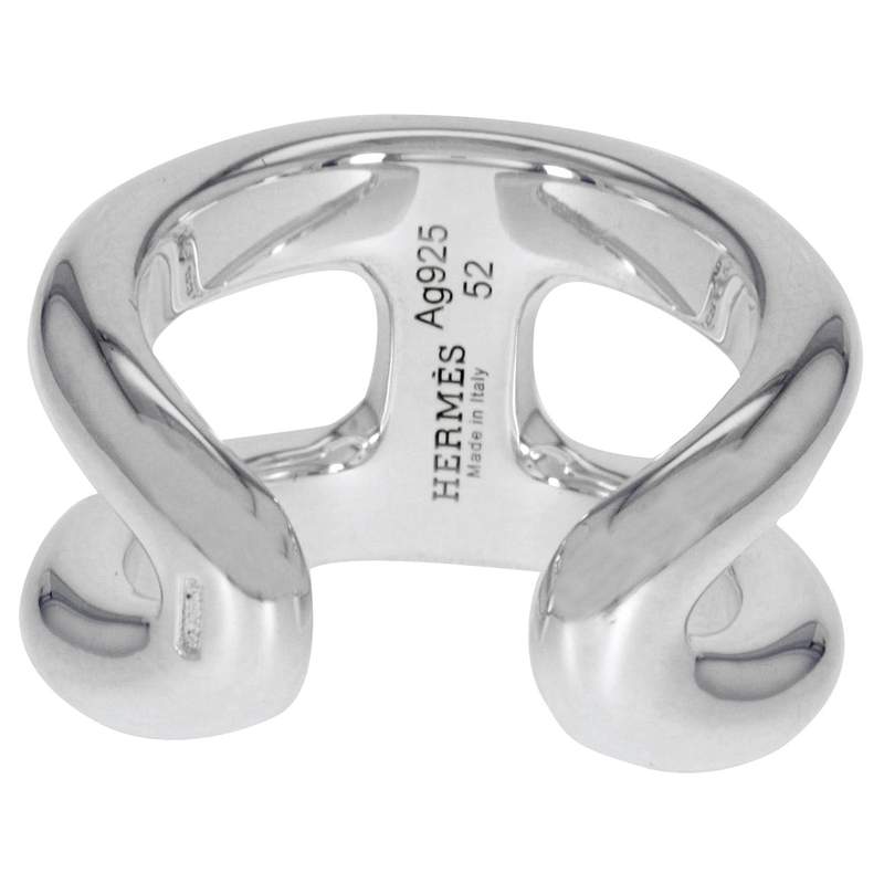 Bague d'occasion HERMES Osmose PM femme argent 925/1000 - vue 3