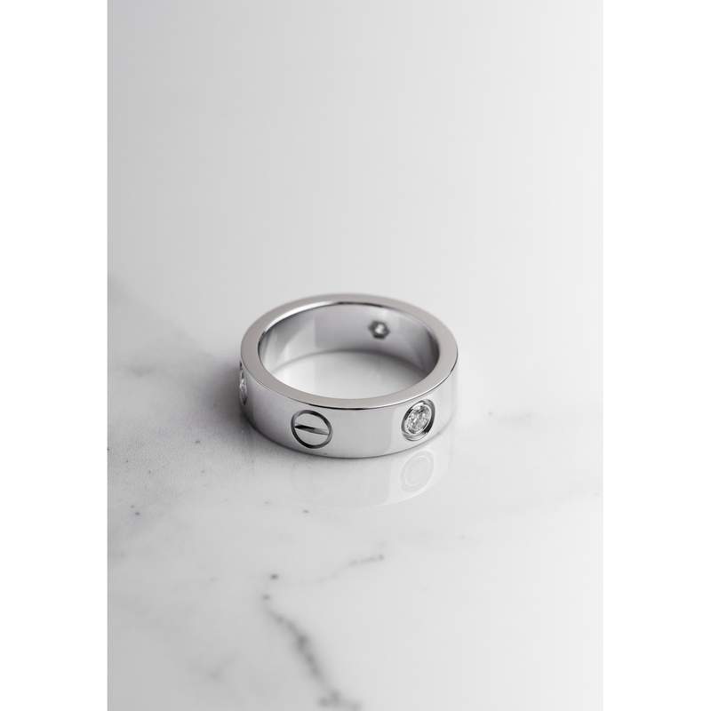 Bague d'occasion CARTIER Love 3 Diamants mixte or blanc 750/1000 - vue 1