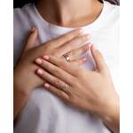 Bague d'occasion CARTIER Love 3 Diamants mixte or blanc 750/1000 - vue porté 1