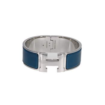 Bracelet d'occasion HERMES Clic Clac H femme acier email