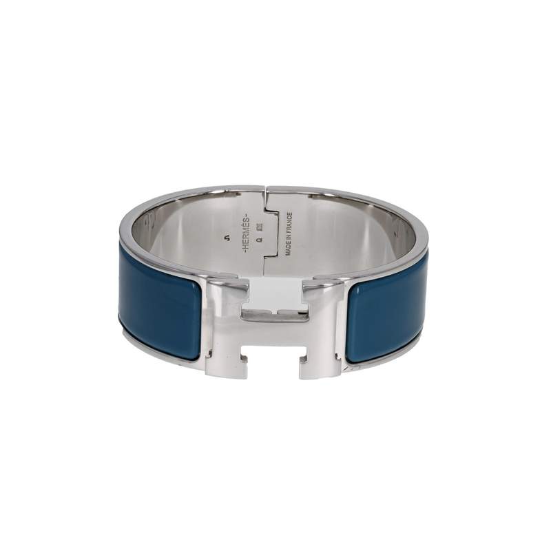 Bracelet d'occasion HERMES Clic Clac H femme acier email - vue 1