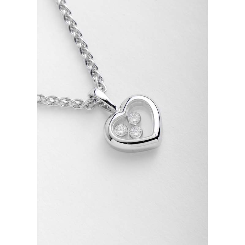 Collier d'occasion CHOPARD Happy Diamonds Icons femme or blanc 750/1000 - vue D2