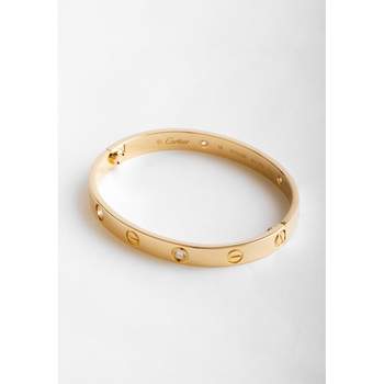 Bracelet d'occasion CARTIER Love 4 Diamants femme or jaune 750/1000