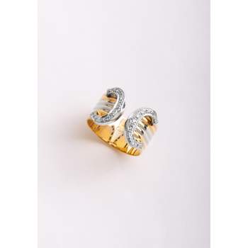 Bague d'occasion CARTIER Double C Diamants femme 3 ors 750/1000