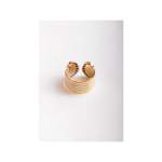 Bague d'occasion CARTIER Double C Diamants femme 3 ors 750/1000 - vue 3