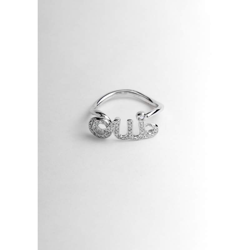 Bague d'occasion DIOR Dioramour Oui femme or blanc 750/1000 - vue D2