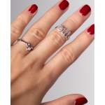 Bague d'occasion DIOR Dioramour Oui femme or blanc 750/1000 - vue porté 2