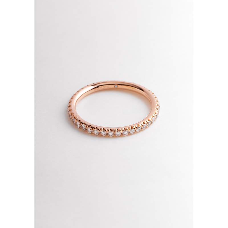 Bague d'occasion MESSIKA Gatsby Alliance femme or rose 750/1000 - vue D2