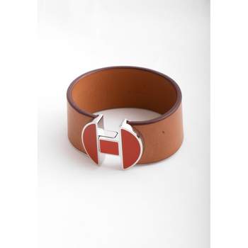 Bracelet d'occasion HERMES Manchette '2002' femme cuir email autres