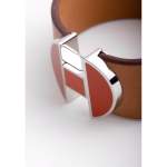 Bracelet d'occasion HERMES Manchette '2002' femme cuir email autres - vue D1
