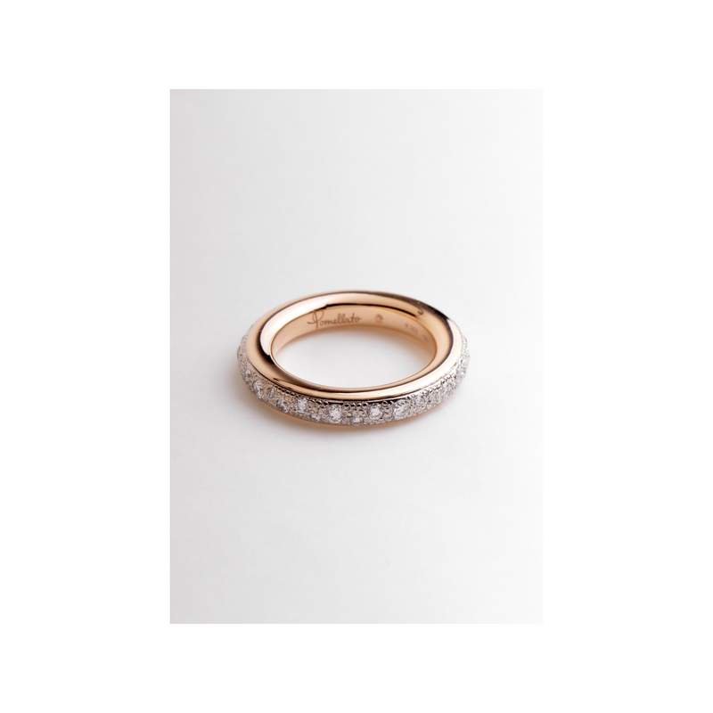 Bague d'occasion POMELLATO Iconica Diamants femme or blanc 750/1000 or rose 750/1000 - vue 3