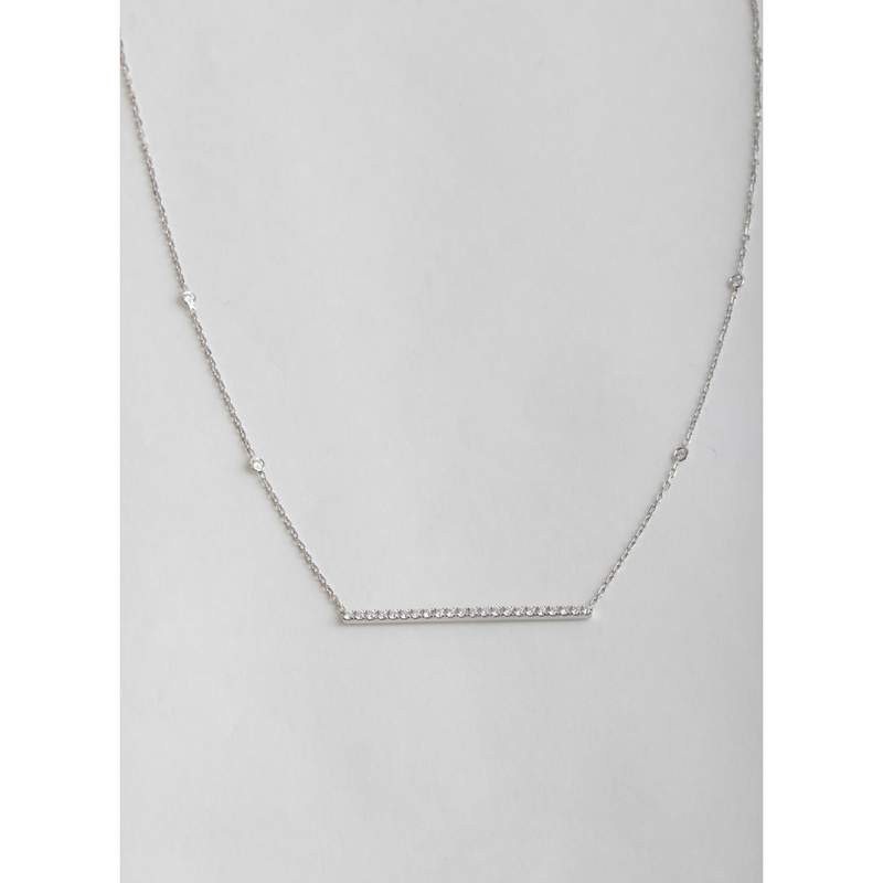 Collier d'occasion MESSIKA Gatsby Barrette Horizontale femme or blanc 750/1000 - vue 1