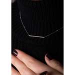 Collier d'occasion MESSIKA Gatsby Barrette Horizontale femme or blanc 750/1000 - vue porté 2