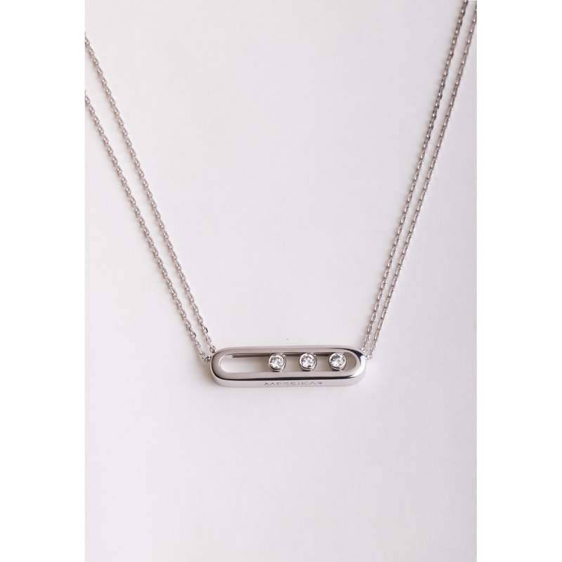 Collier d'occasion MESSIKA Move Classique femme or blanc 750/1000 - vue 1