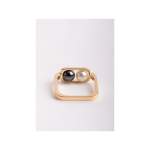 Bague d'occasion DINH VAN 2 perles femme or jaune 750/1000 perles - vue 3