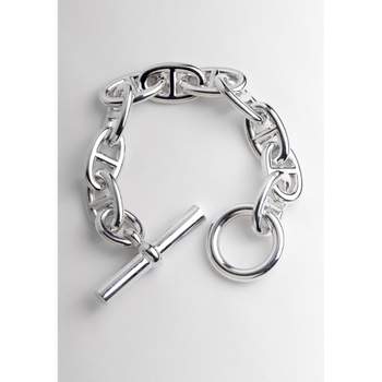 Bracelet d'occasion HERMES Chaîne d'Ancre TGM mixte argent 925/1000