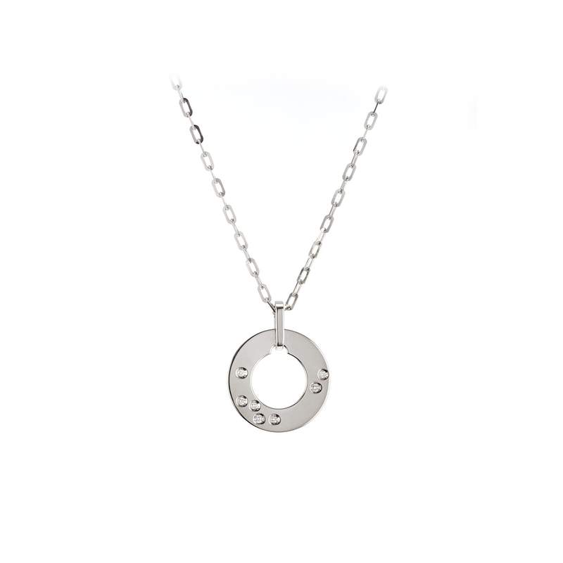 Collier d'occasion DINH VAN Cible femme or blanc 750/1000 - vue 1