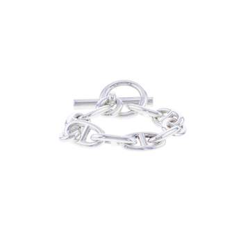 Bracelet d'occasion HERMES Chaîne d'Ancre TGM femme argent 925/1000