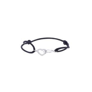 Bracelet d'occasion DINH VAN Double Coeurs GM femme or blanc 750/1000