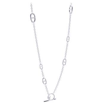 Collier d'occasion HERMES Farandole 80 femme argent 925/1000