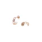 Boucles-oreilles d'occasion DINH VAN Impression Domino or rose 750/1000 - vue 1
