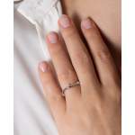 Bague d'occasion DIOR Bois de Rose Or blanc et Diamants femme or blanc 750/1000 - vue porté 4